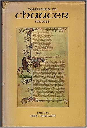 Seller image for Companion to Chaucer Studies for sale by Irolita Books