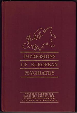Image du vendeur pour Impressions of European Psychiatry mis en vente par Irolita Books