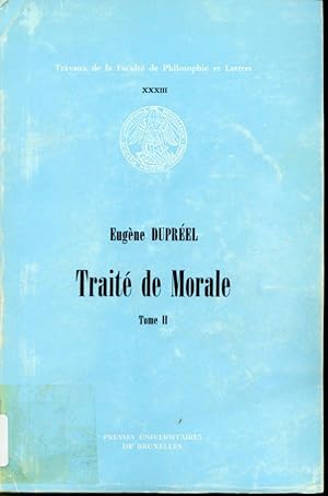 Seller image for Trait de morale Tome II for sale by Librairie Le Nord