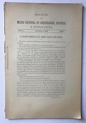 Boletín Del Museo Nacional De Arqueología, Historia Y Etnología. Tom. II, Núm.6. Diciembre de 1912