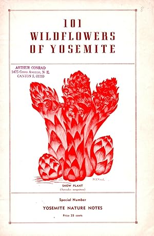 Seller image for 101 Wildflowers of Yosemite Yosemite Nature Notes June 1938 for sale by Book Booth