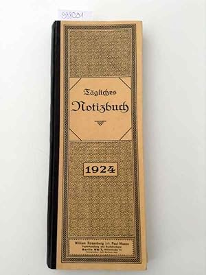 Bild des Verkufers fr Tgliches Notizbuch fr das Schaltjahr 1924 zum Verkauf von Versand-Antiquariat Konrad von Agris e.K.
