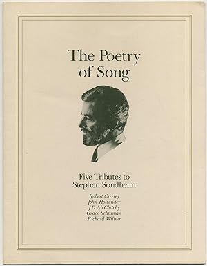 The Poetry of Song: Five Tributes to Stephen Sondheim