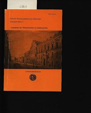 Bild des Verkufers fr Geschichte der Wissenschaften in Lateinamerika. . zum Verkauf von Antiquariat Bookfarm