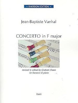 Bild des Verkufers fr Concerto in F Major for bassoon and orchestrafor bassoon and piano zum Verkauf von AHA-BUCH GmbH