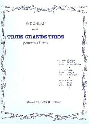 Bild des Verkufers fr Grand trio sol majeur op.86 no.1pour 3 fltes : 3 grands trios op.86 zum Verkauf von AHA-BUCH GmbH