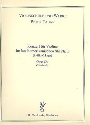 Bild des Verkufers fr Konzert im lateinamerikanischen Stil Nr.1 op.8dfr Violine und Klavier zum Verkauf von AHA-BUCH GmbH
