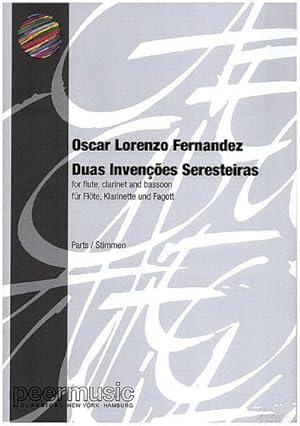 Bild des Verkufers fr 2 Inventions-Serenades forflute, clarinet and bassoon : parts zum Verkauf von AHA-BUCH GmbH