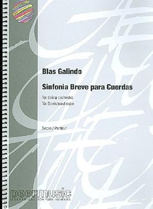 Bild des Verkufers fr Sinfonia Breve para Cuerdasfor string orchestra : score zum Verkauf von AHA-BUCH GmbH