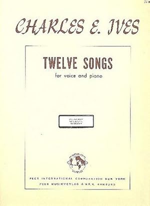 Bild des Verkufers fr 12 Songsfor voice and piano zum Verkauf von AHA-BUCH GmbH