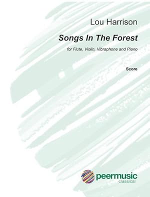 Bild des Verkufers fr Songs in the Forestfor flute (piccolo), violin, vibraphone (marimba) and piano : score and parts zum Verkauf von AHA-BUCH GmbH