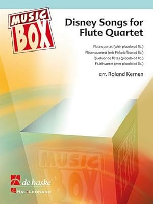 Bild des Verkufers fr Disney Songs for Flute Quartet, Partitur u. Einzelstimmen : Mit Pikkoloflte ad lib. zum Verkauf von AHA-BUCH GmbH