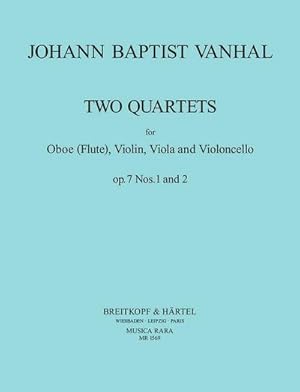 Bild des Verkufers fr Quartette op.7,1-2fr Oboe, Violine, Viola and Violoncello : Stimmen zum Verkauf von AHA-BUCH GmbH