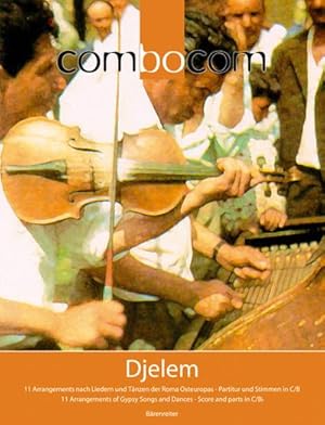 Bild des Verkufers fr Djelem, Partitur und Stimmen : 11 Arrangements nach Liedern und Tnzen der Roma Osteuropas fr variable Besetzung. Fr 2 Melodieinstrumente (jew. in C- und Bb-Stimmung), Gesang und Gitarre und Bass zum Verkauf von AHA-BUCH GmbH