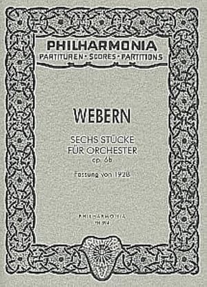 Bild des Verkufers fr 6 Stcke op.6b in derFassung von 1928 fr : Orchester, Studienpartitur zum Verkauf von AHA-BUCH GmbH