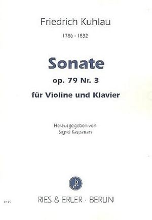 Bild des Verkufers fr Sonate op.79,3fr Violine und Klavier zum Verkauf von AHA-BUCH GmbH