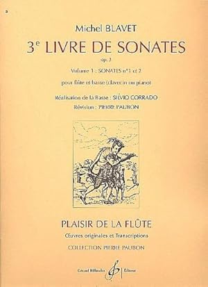 Bild des Verkufers fr Livre 3 de sonates op.3 vol.1 (nos.1-2)pour flte et piano zum Verkauf von AHA-BUCH GmbH