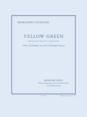 Bild des Verkufers fr Yellow Greenpour 3 clarinettes et clarinette basse : partition et parties zum Verkauf von AHA-BUCH GmbH