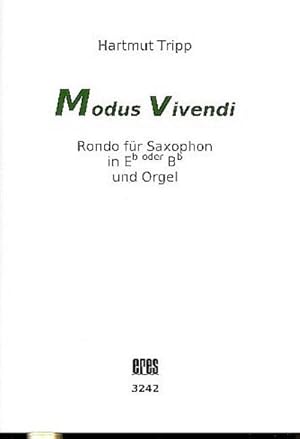 Bild des Verkufers fr Modus vivendifr Saxophon und Orgel zum Verkauf von AHA-BUCH GmbH