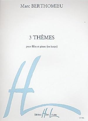 Bild des Verkufers fr 3 thmes pour flte et harpe zum Verkauf von AHA-BUCH GmbH