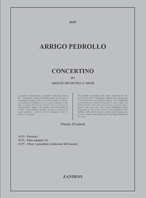Seller image for Concertino per oboe ed orchestra d'archiper oboe e piano for sale by AHA-BUCH GmbH