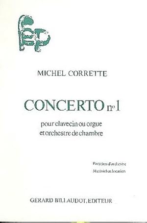 Bild des Verkufers fr Concerto no.1 op.26 pour clavecin ou orgueet orchestre de chambre : partition d'orchestre zum Verkauf von AHA-BUCH GmbH