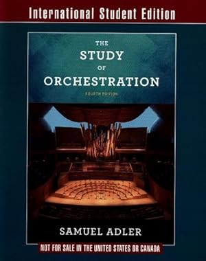 Bild des Verkufers fr The Study of Orchestration - with Audio and Video Recordings zum Verkauf von AHA-BUCH GmbH