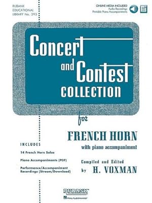 Bild des Verkufers fr Concert and Contest Collection for French Horn : Solo Book with Online Media zum Verkauf von AHA-BUCH GmbH