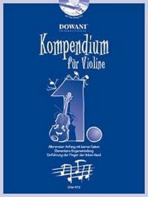 Image du vendeur pour Kompendium fr Violine Band 1 (+CD)fr 2 Violinen (Schler und Lehrer) mis en vente par AHA-BUCH GmbH