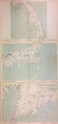 Massachusetts Atlas Triptych: Plates 8, 9, and 12