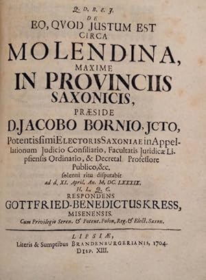 Selectae dissertationes, maxime ad forum saxonicum accommodatae, et ad desiderium multorum denuo ...