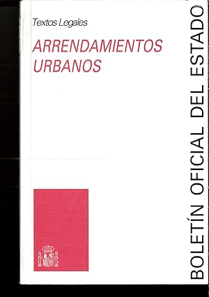 Imagen del vendedor de Arrendamientos urbanos (Textos Legales) a la venta por Papel y Letras