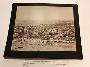 IL CAIRO. Panorama dalla Cittadella. Stampa originale di fotografia all'albumina.