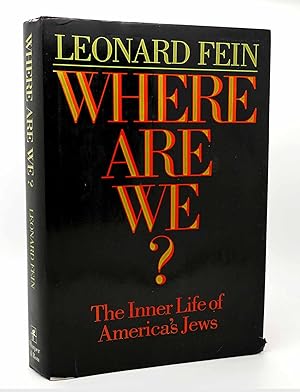 Seller image for WHERE ARE WE The Inner Life of America's Jews for sale by Rare Book Cellar