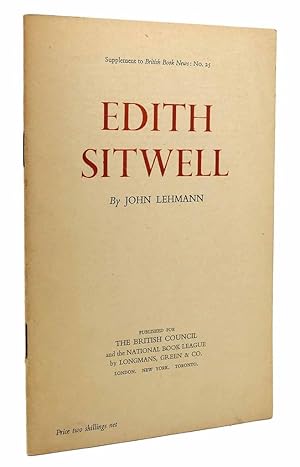 Image du vendeur pour EDITH SITWELL mis en vente par Rare Book Cellar