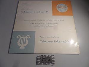 Seller image for Schumann: Cellokonzert a-moll op. 129 / Beethoven: Cellosonate D-fur op. 5 Nr. 1 [Vinyl, LP, 6810]. Zum Festlichen Tage   1. Folge. for sale by Druckwaren Antiquariat