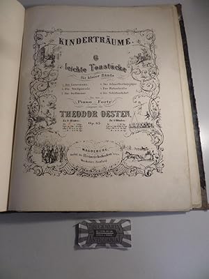 Image du vendeur pour Kindertrume, op.65. Nr. 1-6. [6 Hefte gebunden in einem Band]. 1. Der Leiermann. 2. Der Schmetterlingsjger. 3. Die Wachparade. 4. Der Hirtenknabe. 5. Der Seiltnzer. 6. Die Schlittenfahrt. mis en vente par Druckwaren Antiquariat