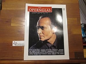 Bild des Verkufers fr Das Opernglas, Heft 11 November 1995 Jose Carreras William Shimell Valery Gergiev Neil Shicoff MAtti Salminen zum Verkauf von Antiquariat im Kaiserviertel | Wimbauer Buchversand