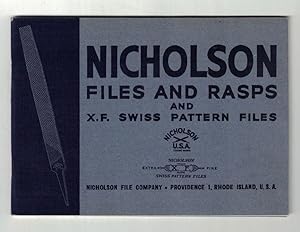 [TRADE CATALOGUES] Nicholson File Company Files - Rasps [Cover title: Nicholson Files and Rasps a...