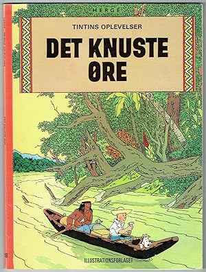 Image du vendeur pour Herg: Tintins oplevelser. Det knuste re. Eigenh. Zeichnung mit Widmung und Unterschrift. mis en vente par Kotte Autographs GmbH