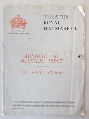 Imagen del vendedor de Ariadne & the Three Rogues theatre programme; a la venta por BOOKS & THINGS