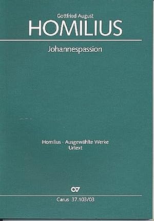 Bild des Verkufers fr Johannespassion, Klavierauszug : Soli SSATB, Chor SATB zum Verkauf von AHA-BUCH GmbH