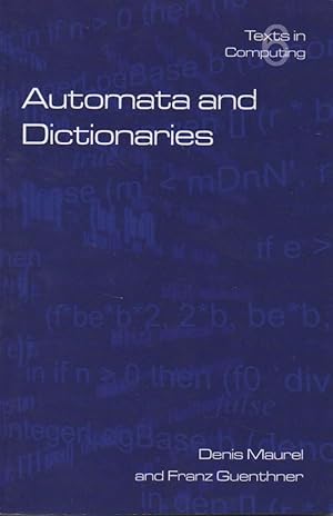 Bild des Verkufers fr Texts in Computing Science, Vol. 6__Automata and Dictionaries zum Verkauf von San Francisco Book Company