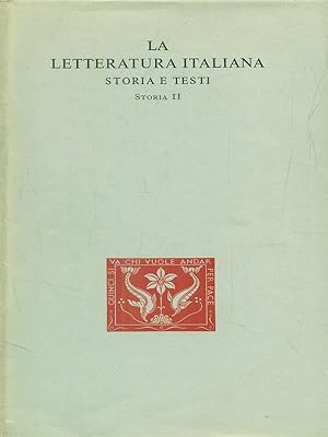 Bild des Verkufers fr Storia letteraria del trecento zum Verkauf von Librodifaccia