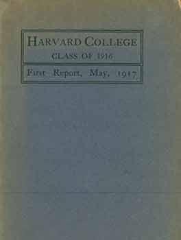 Seller image for Harvard College Class of 1915. First Report, May, 1917. for sale by Wittenborn Art Books