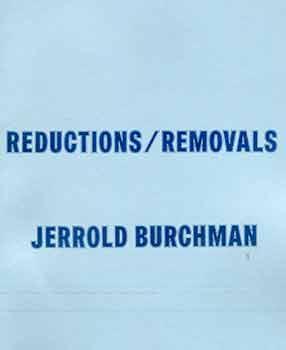 Reductions / Removals. Limited edition. First edition.