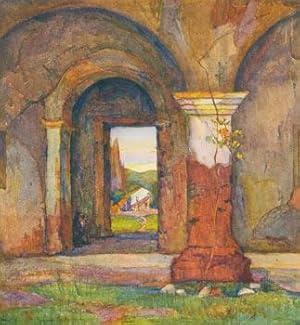 Old California; being ten reproductions of original watercolors painted by Rowena Meeks Abdy, wit...