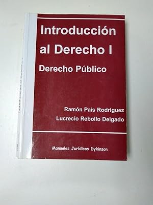 Imagen del vendedor de Introduccion al derecho 1. Derecho publico a la venta por Libros Ambig