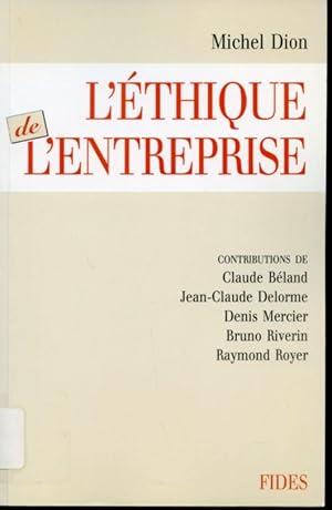 Seller image for L'thique de l'entreprise for sale by Librairie Le Nord