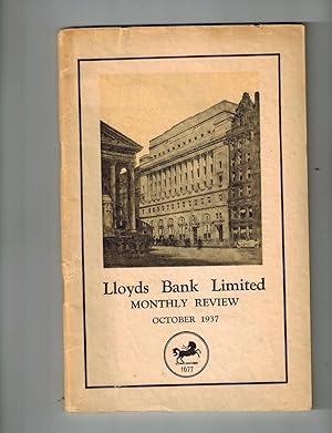 Lloyds Bank Limited Monthly Review, October, 1937